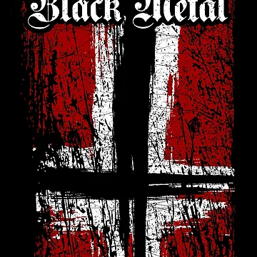 アート・デザイン・音楽 True Norwegian Black l Trve (True) Norwegian Black Metal - Norwegian satanic flag