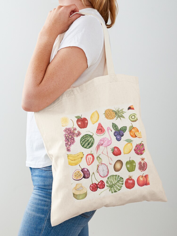 Tropical Fruit Painting Tote Bag