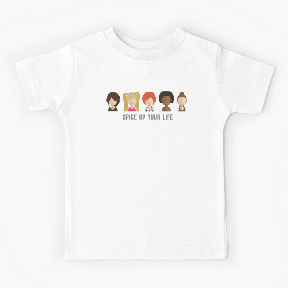 Spice Girls, Spice Up Your Life 90s Pop Icons Drawing Characters Kids T-Shirt