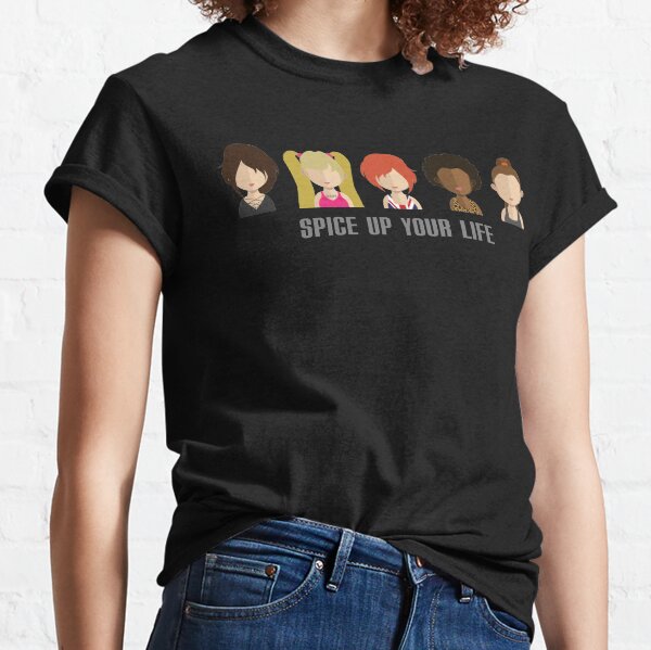 Spice Girls, Spice Up Your Life 90s Pop Icons Drawing Characters Classic T-Shirt