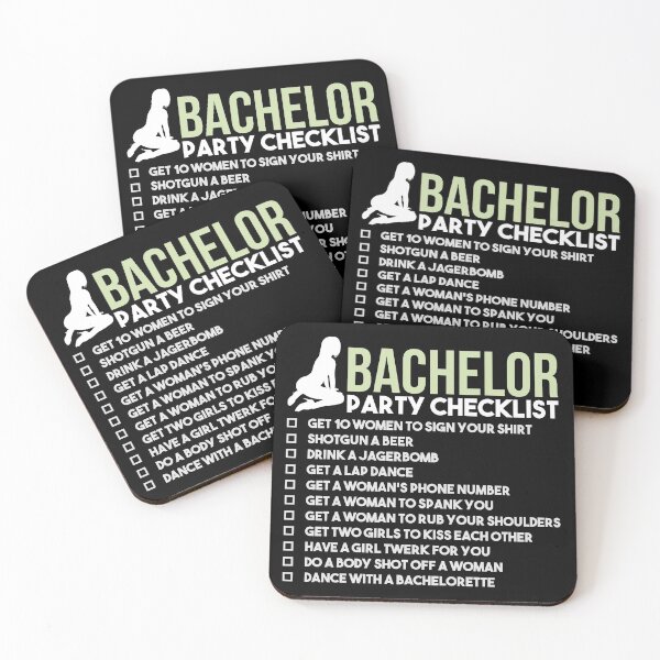 Item preview, Bachelor Party Checklist - JGA Bridegroom Rumble designed and sold by anziehend.