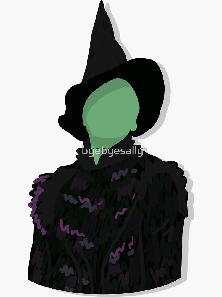 Elphaba Sticker For Sale By Byebyesally Redbubble 5625