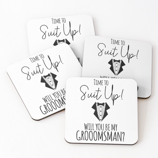 Item preview, Time To Suit Up, Will You Be My Groomsman? designed and sold by TeesYouWant.