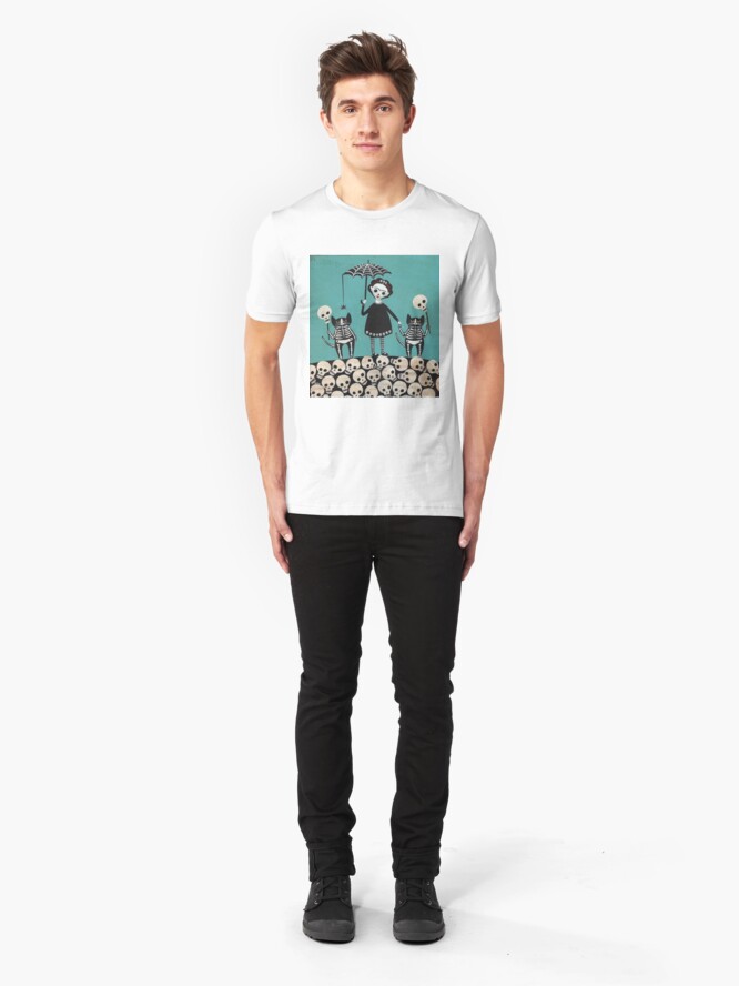 Alternate view of Day of the Dead Slim Fit T-Shirt