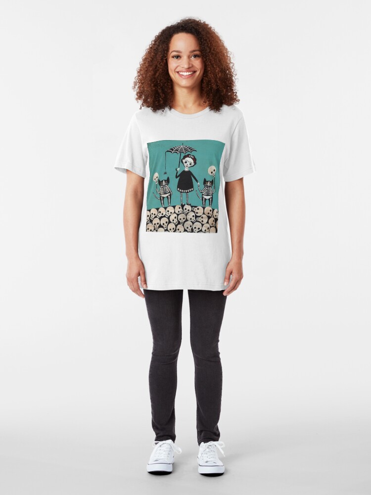 Alternate view of Day of the Dead Slim Fit T-Shirt