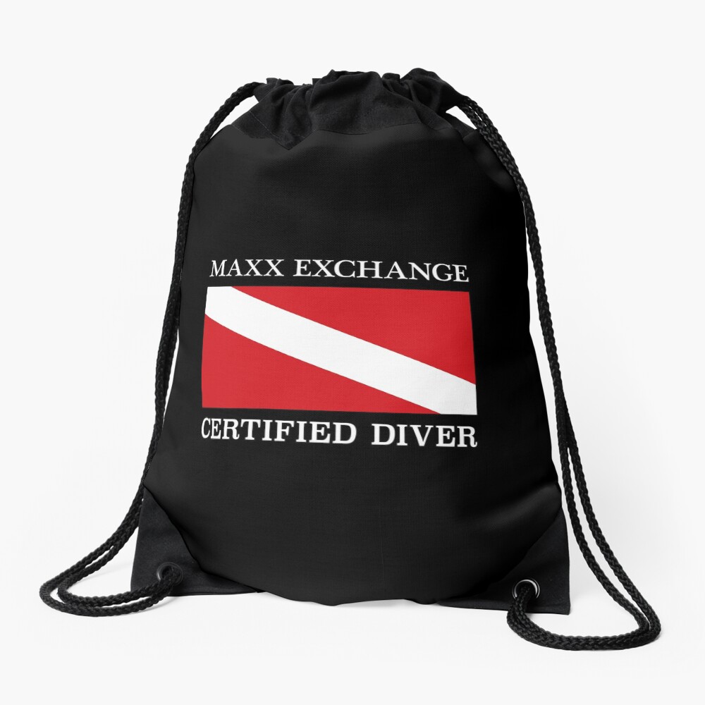 Maxx Exchange Certified Diver Frogman Snorkel. Drawstring Bag