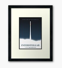 Interstellar film poster Framed Print