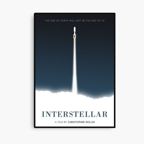 Póster de película interestelar Lienzo