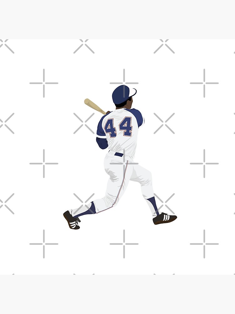  Hank Aaron Milwaukee Braves Baseball Canvas Art Poster