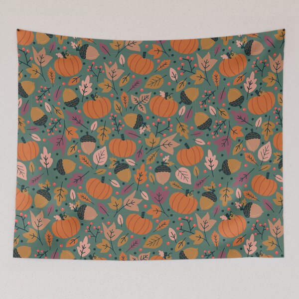 Item preview, Fall Pumpkin Field designed and sold by Allison Romero Design.