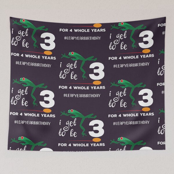 Item preview, Kids Funny Leap Year 12th Birthday Leapling Be 3 For 4 Years design designed and sold by doodabobs.