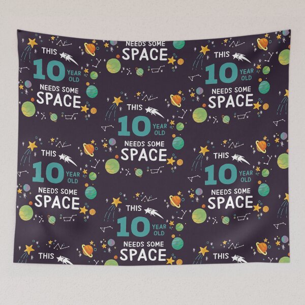 Item preview, This 10 Year Old Needs Some Space Funny Planets Science Geek graphic designed and sold by doodabobs.