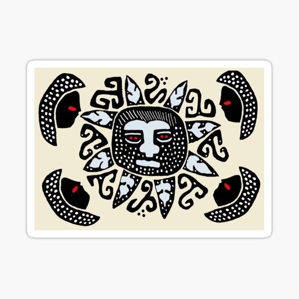 Vista previa del artículo con la obra «Kuna Indian Del Sol», diseñado y vendido por Esprit-Mystique.
