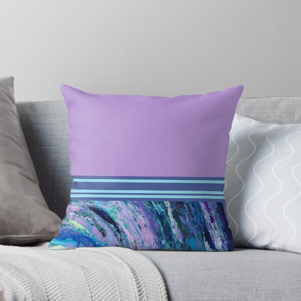 Artikelvorschau, Ausdrucksstarkes abstraktes Color Blocking in Lila von Courtney Hatcher entworfen und verkauft von cghatcherart.