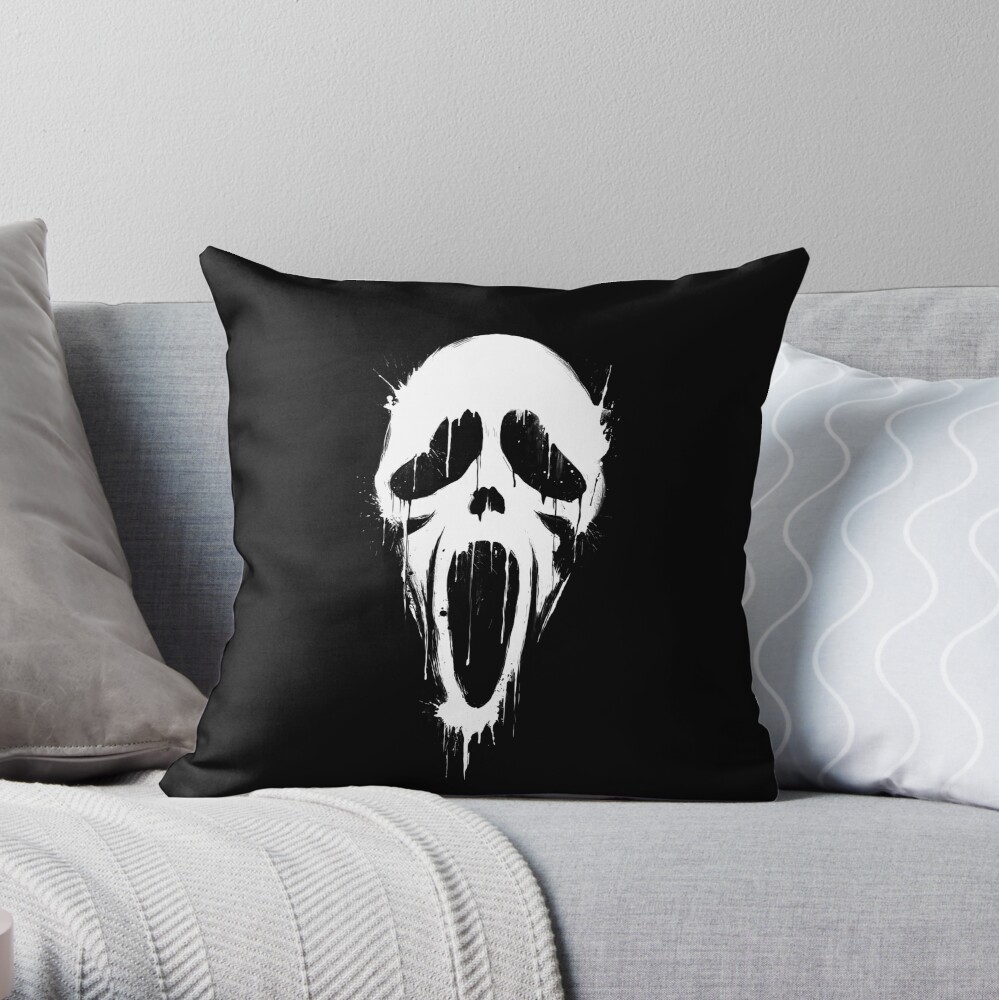 Screammm Throw Pillow