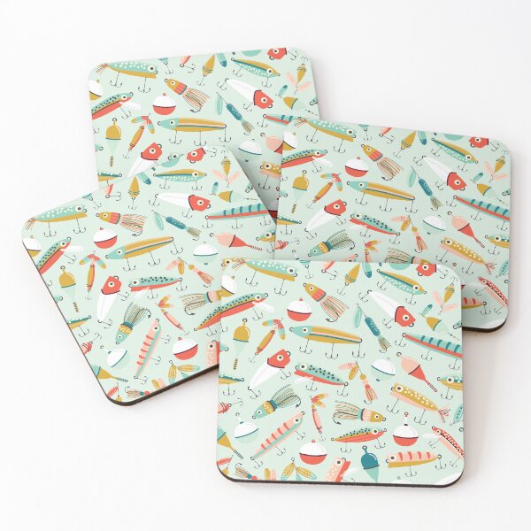 Item preview, Fishing Lures Light Blue designed and sold by Allison Romero Design.