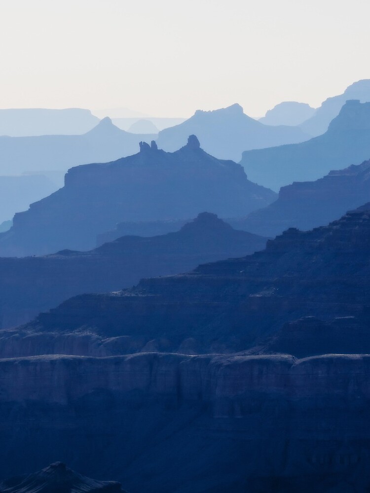Grand Canyon Blue Silhouettes by travelways