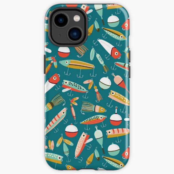 Fishing Lures Blue iPhone Case for Sale by allisonrdesign
