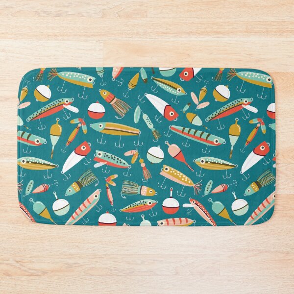 Item preview, Fishing Lures Blue designed and sold by Allison Romero Design.