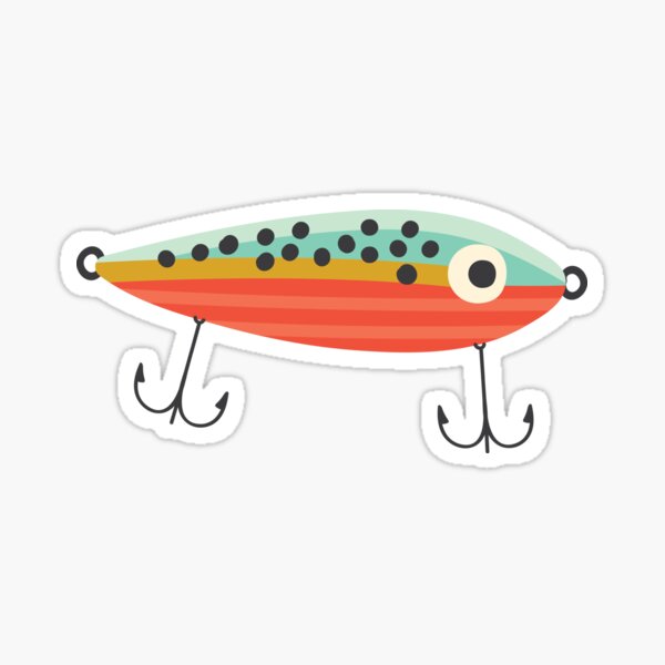 Vintage Fly Fishing Lures! Sticker for Sale by Salzanos