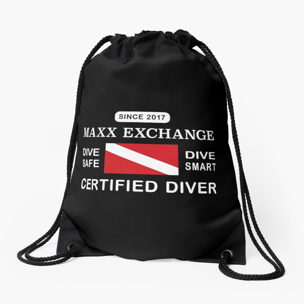 Maxx Exchange Certified Diver Wetsuit Snorkel. Drawstring Bag