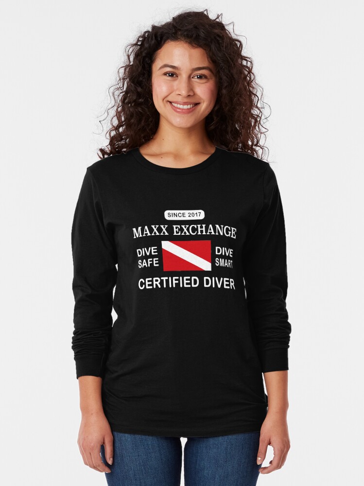 Alternate view of Maxx Exchange Certified Diver Wetsuit Snorkel. Long Sleeve T-Shirt