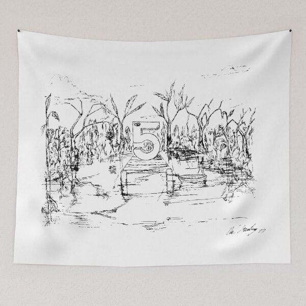 Item preview, Number Five Birthday, TeresaTown at Redbubble 2020 designed and sold by Mark Stansberry.