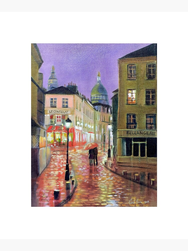 Montmartre Paris painting by gordonbruce