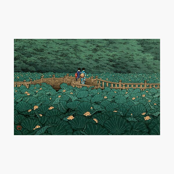 Item preview, Shiba Benten ike - Hasui Kawase designed and sold by Mr-Raindrop.
