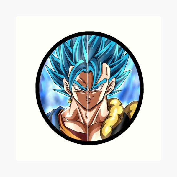 Vegito and Gogeta blue Dragon ball legends art style