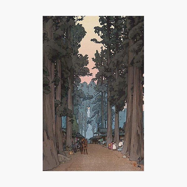 Item preview, Avenue of Sugi trees - Yoshida Hiroshi designed and sold by Mr-Raindrop.