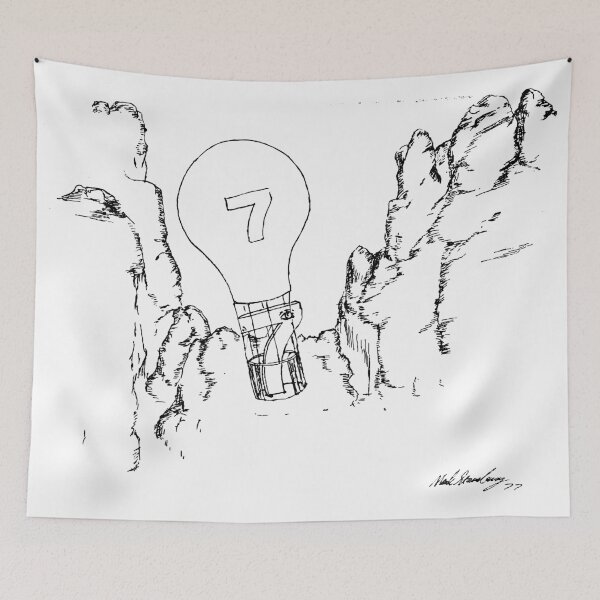 Item preview, The Number Seven: Birthday, TeresaTown at Redbubble 2020 designed and sold by Mark Stansberry.