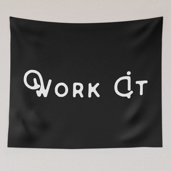 Item preview, Work it - Work out shirt designed and sold by wellnessrushop.