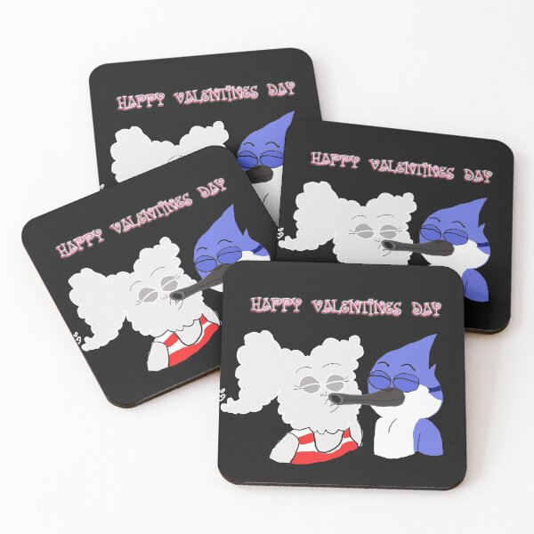 Item preview, Mordecai and  CJ Regular Show/Valentines Day designed and sold by kestrada2906.