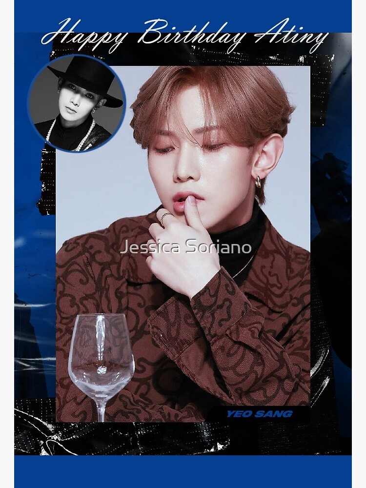 Carte De Vœux Ateez Yeosang Action To Answer Carte D Anniversaire Par Jessicas24 Redbubble