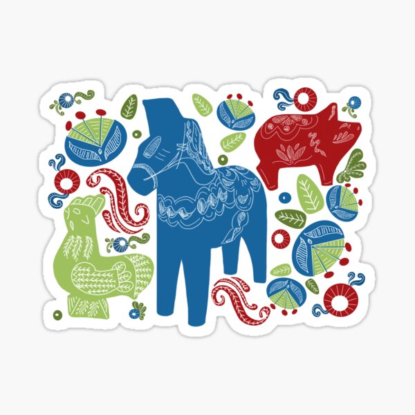 Dala Animals Sticker