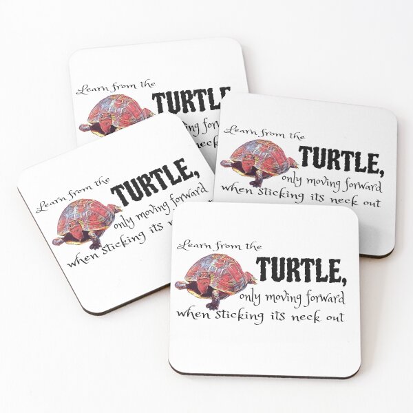 Item preview, Learn From The Turtle- image of turtle and inspirational text designed and sold by KaloraDesigns.