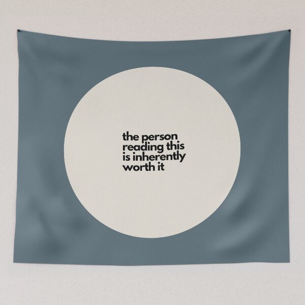 Item preview, the person reading this is inherently worth it designed and sold by willbiscool.