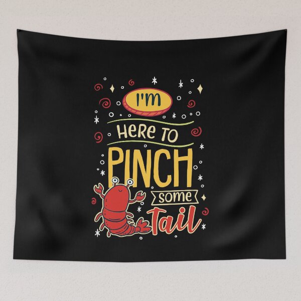 Item preview, Mardi Gras Crawfish Here To Pinch Some Tail designed and sold by Betsytiptoe.