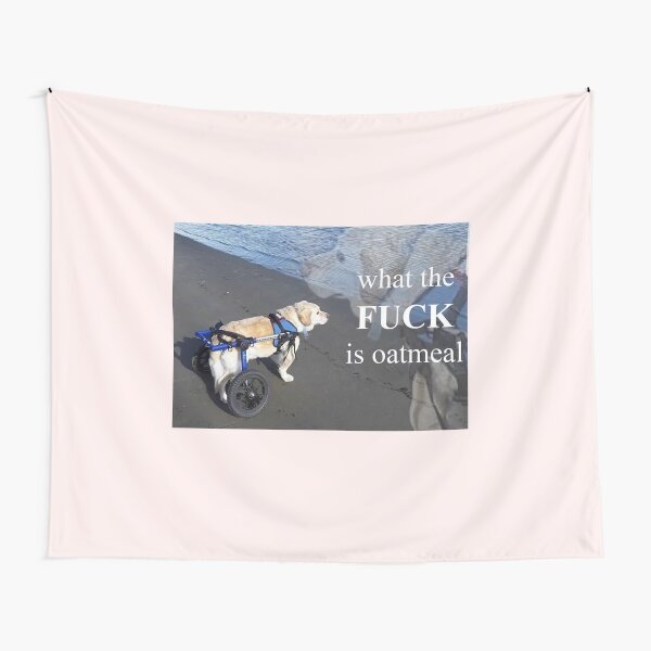 What is oatmeal dog Tapestry