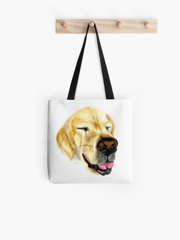 golden retriever tote bag