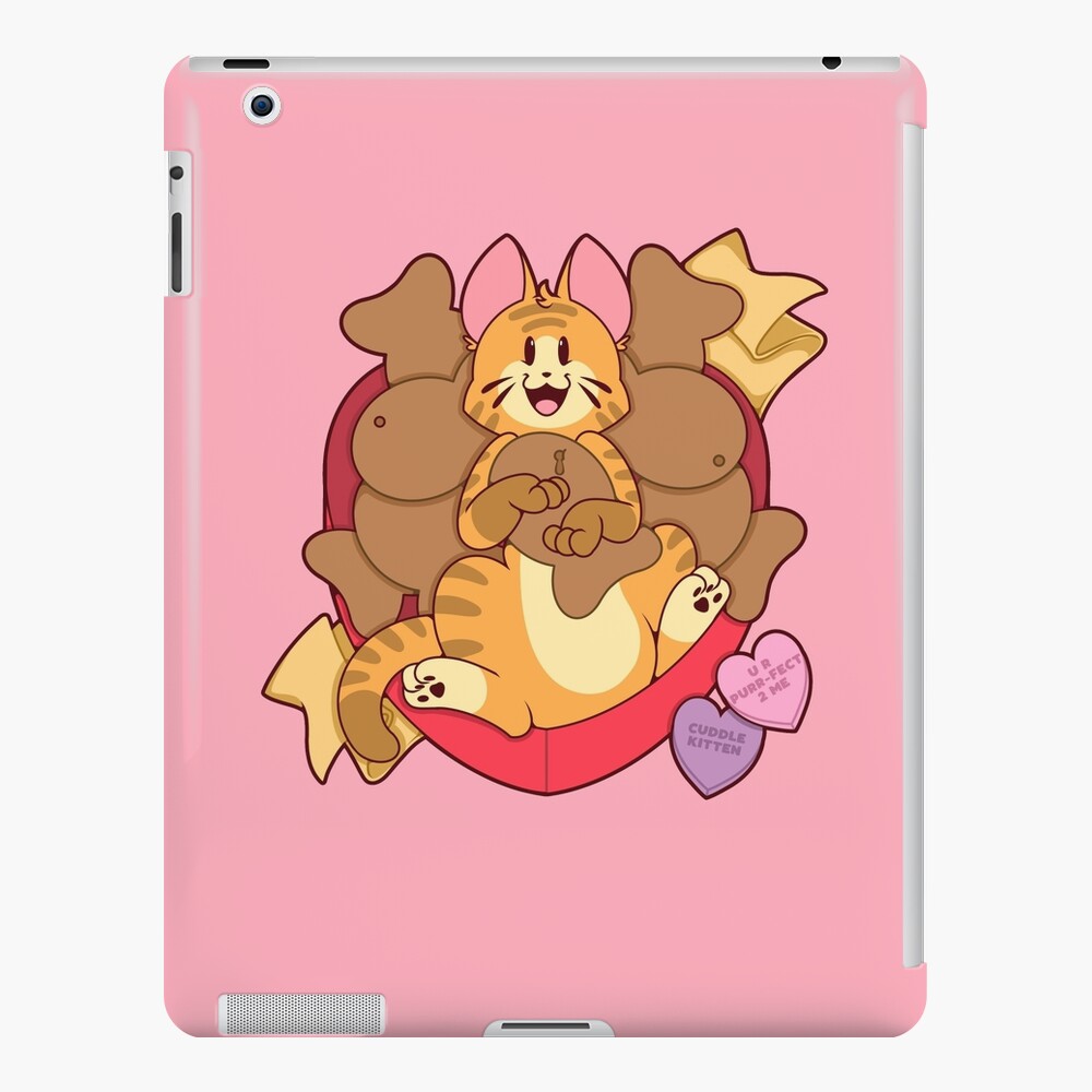 Valentines Box of Chocolates — Orange Striped Cat iPad Case & Skin