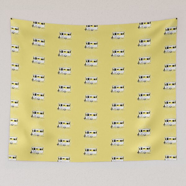 Item preview, Viscount Caravan Illustration - Yellow designed and sold by Van Drawings.