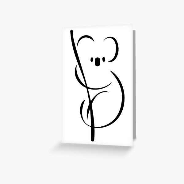 Item preview, Koala | Minimal Ink Design designed and sold by PureCreations.