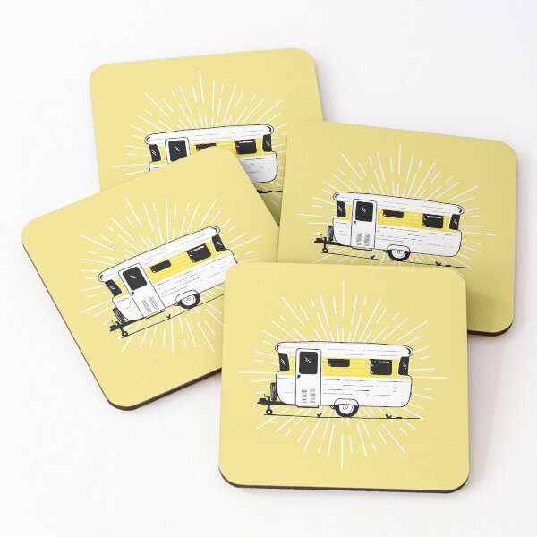 Item preview, Viscount Caravan Illustration - Yellow designed and sold by Van Drawings.