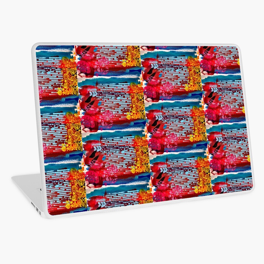 Yellow Flowers on a Blue Sky Laptop Skin