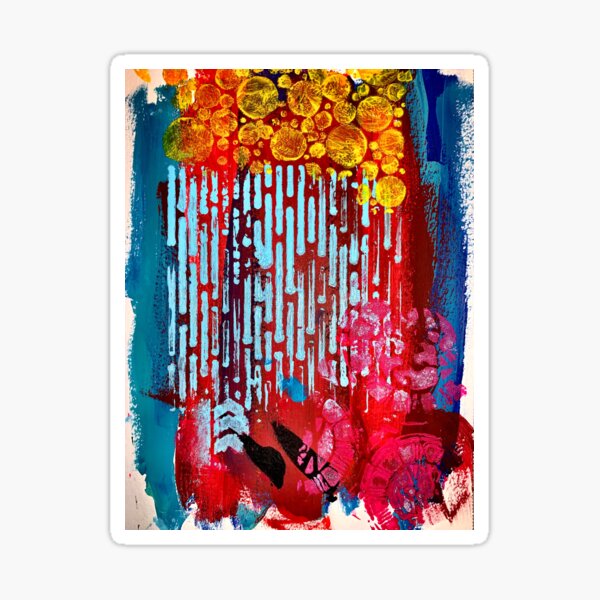 Yellow Flowers on a Blue Sky Sticker