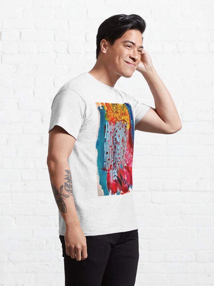 Alternate view of Yellow Flowers on a Blue Sky Classic T-Shirt
