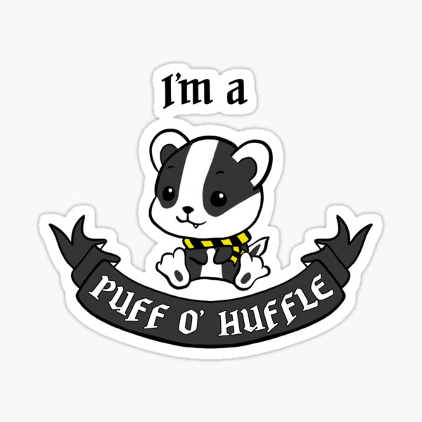 Cute Badger Design Sticker