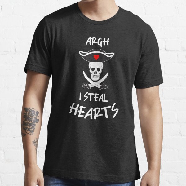 I Steal Hearts Pirate Valentines day' Men's T-Shirt